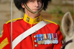 Mounted officer of Royal Scots Dragoon Guards