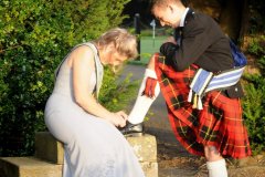 Help with shoelaces Edinburgh Ball
