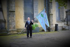 Gordon Rutter, bearer of the Blue Blanket for Incorporated Trades of Edinburgh and Historian to Edinburgh March Riding Association