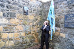 Gordon Rutter, bearer of the Blue Blanket for Incorporated Trades of Edinburgh and Historian to Edinburgh March Riding Association