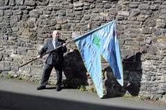 Gordon Rutter, bearer of the Blue Blanket for Incorporated Trades of Edinburgh and Historian to Edinburgh March Riding Association