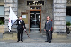 2021 Captain Elect, Jay Sturgeon and Edinburgh Lord Provost, Frank Ross