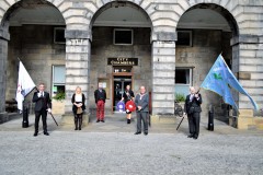 2021 Captain and Lass Elect, Jay Sturgeon & Abbie McDowall, Lord Provost of Edinburgh Frank Ross, Rose Hessell and Ian Robertson, Deacon of The Incorporated Trades of Edinburgh