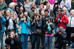 Some of the Royal Mile crowds
